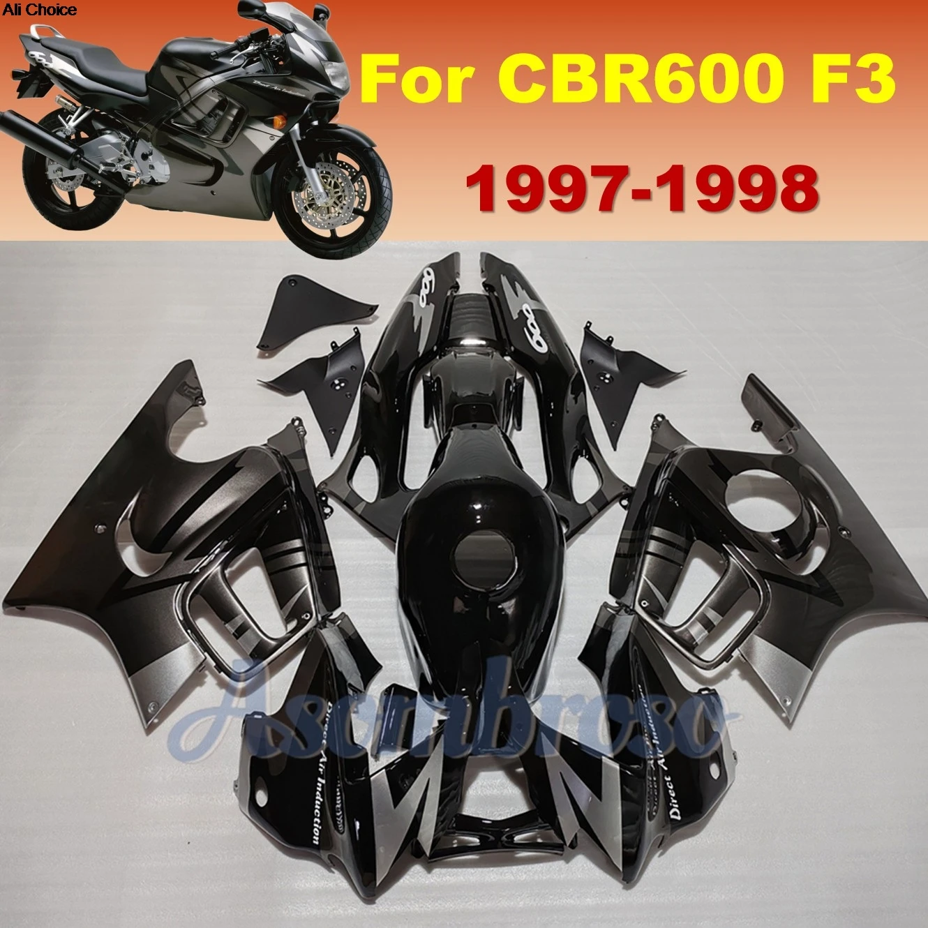 CBR 600 F3 1997 1998 ABS Fairings For HONDA CBR600F3 97 98 Motorcycle Parts Bodywork Fairing set
CBR 600 F3 1997 1998 ABS Fairings For HONDA CBR600F3 97 98 Motorcycle Parts Bodywork Fairing set