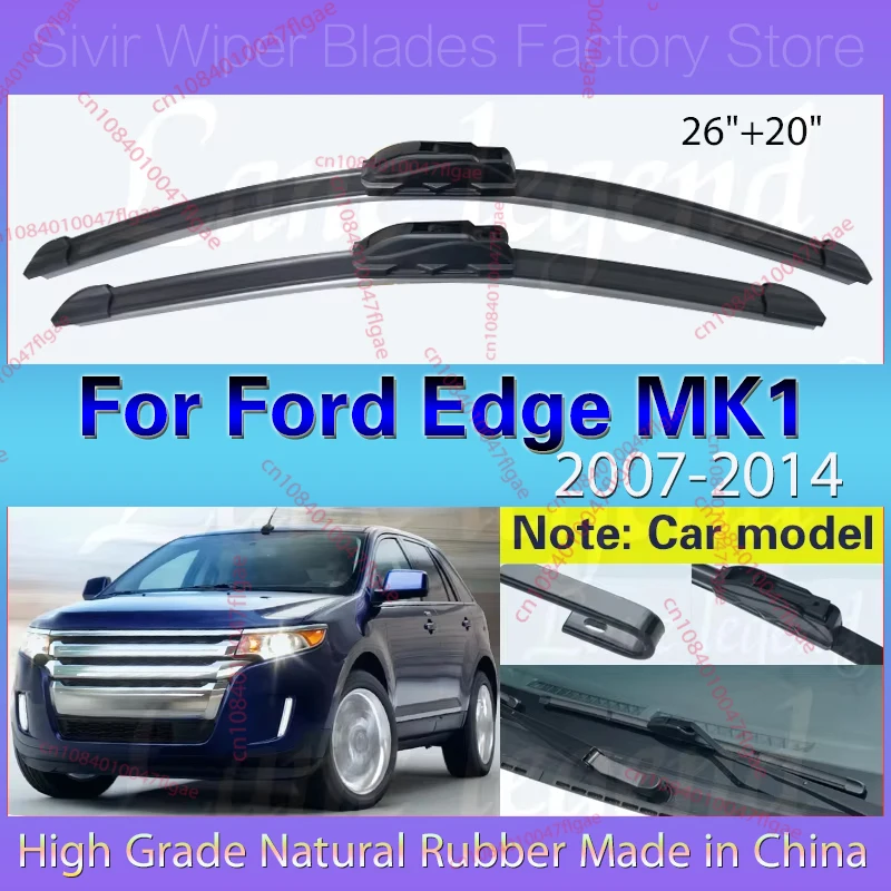 2PCS Car Wiper Blades For Ford Edge MK1 2007 - 2014 Front Windscreen Windshield Rubber Clean Window 26"+20" Car Accessories
2PCS Car Wiper Blades For Ford Edge MK1 2007 - 2014 Front Windscreen Windshield Rubber Clean Window 26"+20" Car Accessories