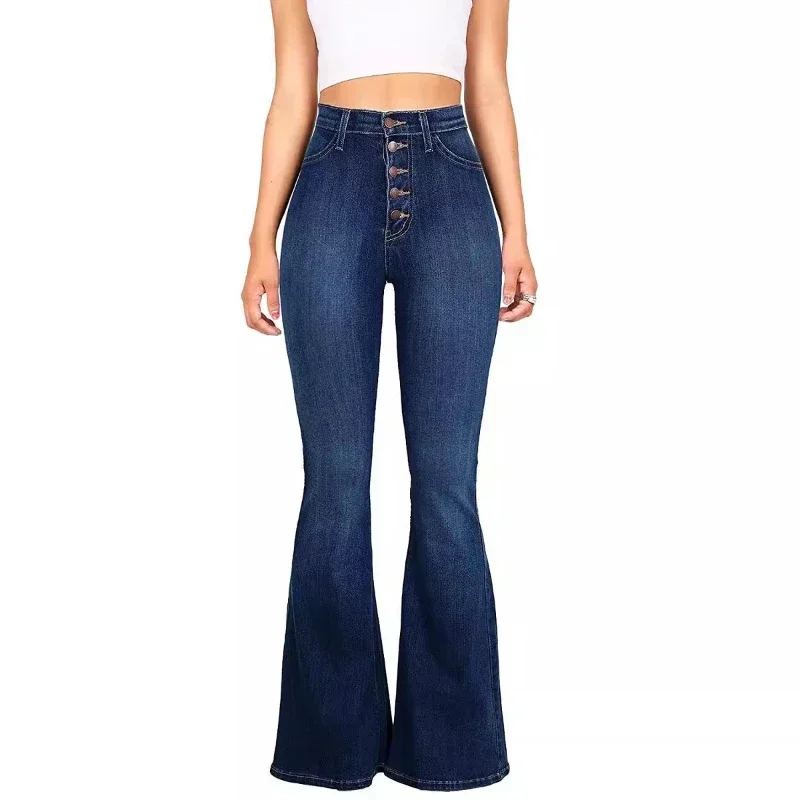Jeans Women Flare Pant Denim Long Pants High Waist Sexy Hip Wrap Sheath Straight Trousers Elegant Splice Slim Fit Autumn
Jeans Women Flare Pant Denim Long Pants High Waist Sexy Hip Wrap Sheath Straight Trousers Elegant Splice Slim Fit Autumn
