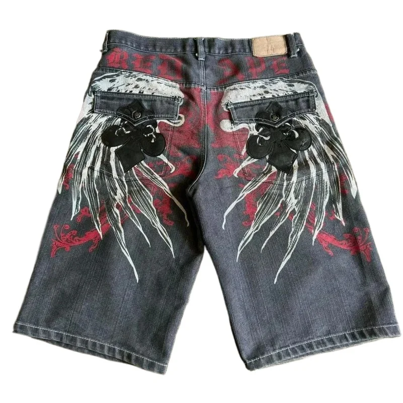 Модные летние новые повседневные джинсовые шорты с буквенным принтом, женские винтажные шорты Y2K в стиле хип-хоп, популярные мешковатые шорты в стиле панк с джокером для пар
Модные летние новые повседневные джинсовые шорты с буквенным принтом, женские винтажные шорты Y2K в стиле хип-хоп, популярные мешковатые шорты в стиле панк с джокером для пар