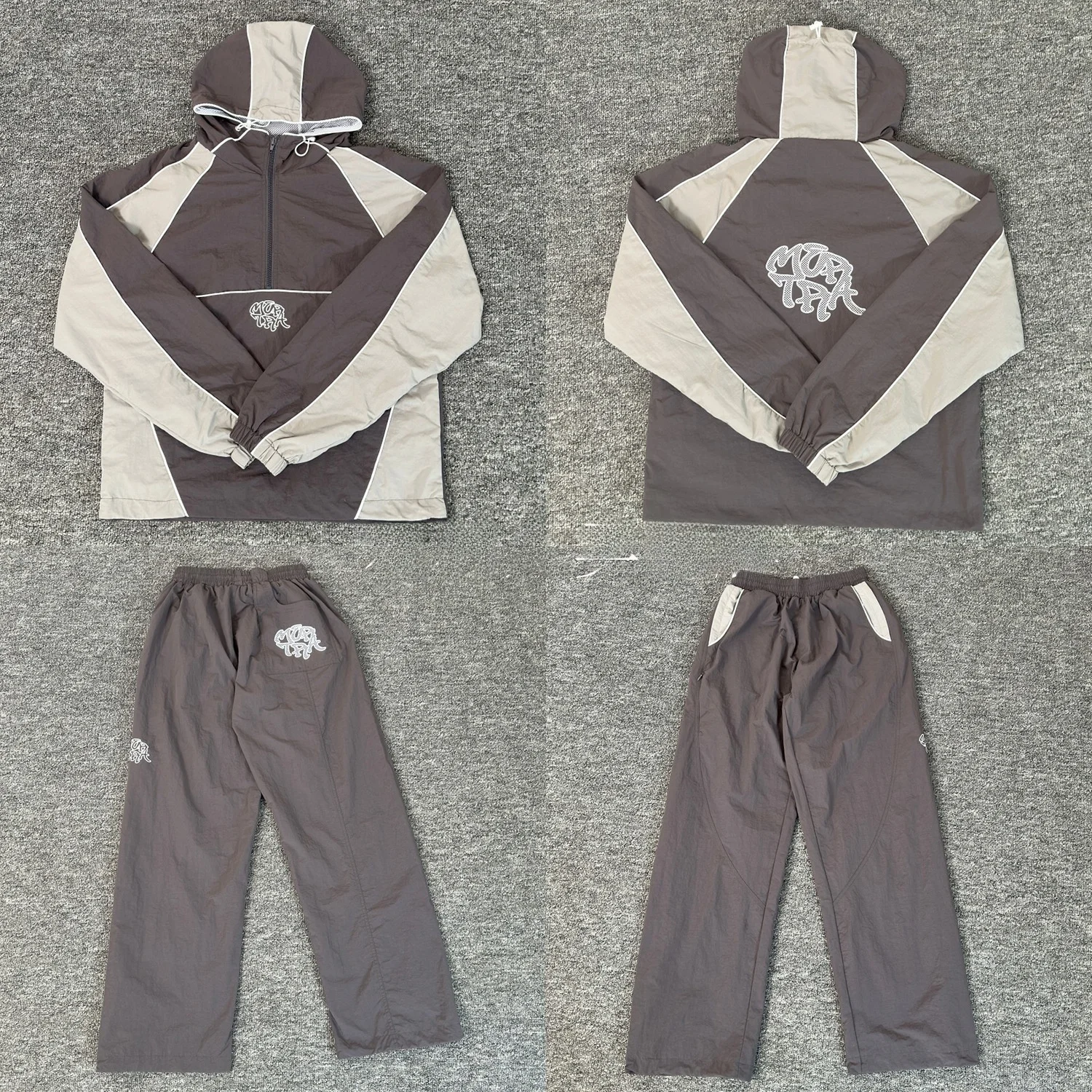 American Retro Color Block Sports Suit Half Zipper Light Long Pants Loose Straight Leg Thin Material Spring Casual Wear
American Retro Color Block Sports Suit Half Zipper Light Long Pants Loose Straight Leg Thin Material Spring Casual Wear