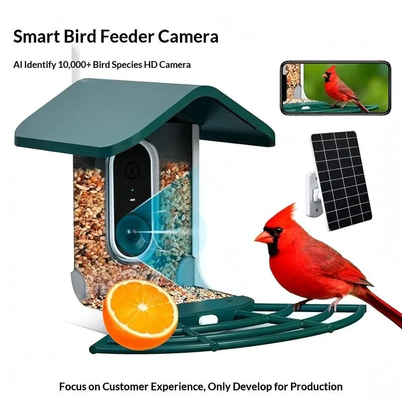 Pet Accessory 2.0MP HD Ai Identifying Solar Powered Outdoor Smart Bird Feeder Waterproof Night Vision Smart Camera Alarm SD Card
Pet Accessory 2.0MP HD Ai Identifying Solar Powered Outdoor Smart Bird Feeder Waterproof Night Vision Smart Camera Alarm SD Card