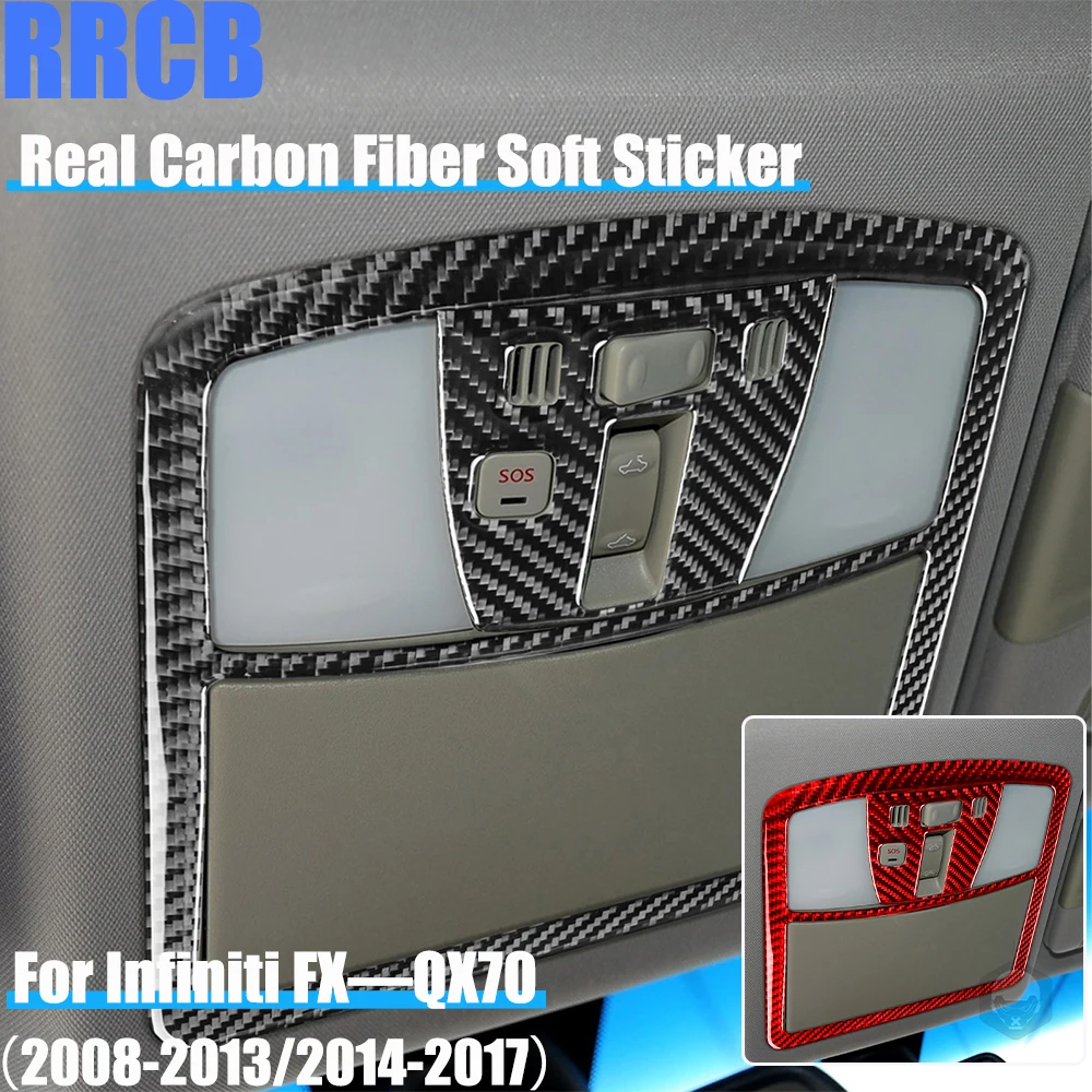 Real Carbon Fiber Car Accessories Reading Light Trim Cover Soft Sticker For Infiniti FX35 FX37 FX50 2008-2013 QX70 2014-2017
Real Carbon Fiber Car Accessories Reading Light Trim Cover Soft Sticker For Infiniti FX35 FX37 FX50 2008-2013 QX70 2014-2017