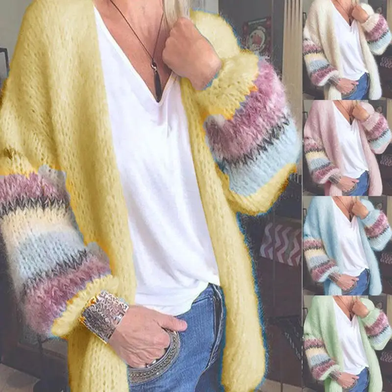 Women's Striped Mohair Cardigan Sweater Knitted Jacket Regular Fit Commute Style Medium Thickness Winter Fashion
Women's Striped Mohair Cardigan Sweater Knitted Jacket Regular Fit Commute Style Medium Thickness Winter Fashion