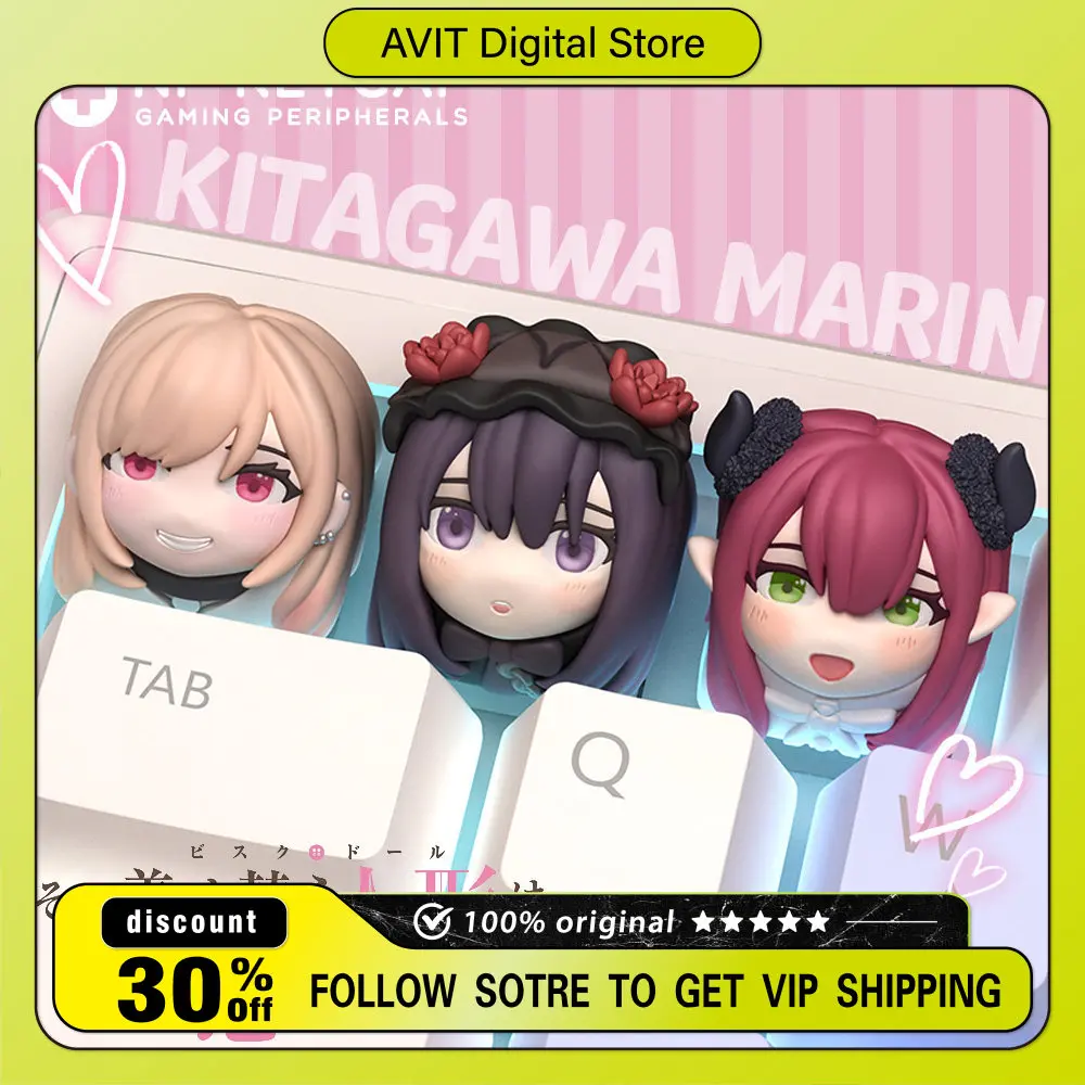 Клавиатура Kitagawa Marin в стиле аниме My Dress-Up Darling, кейкапы для самостоятельной сборки, с подсветкой, для ПК, для гейминга, классические кнопки, персонализированные подарки
Клавиатура Kitagawa Marin в стиле аниме My Dress-Up Darling, кейкапы для самостоятельной сборки, с подсветкой, для ПК, для гейминга, классические кнопки, персонализированные подарки