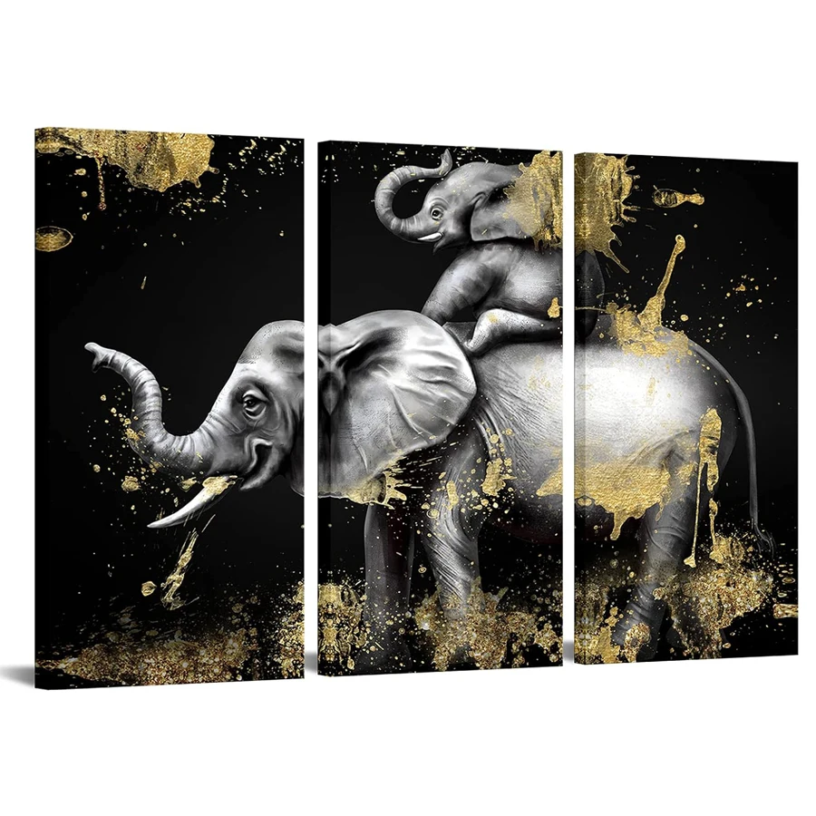 Черный и золотой слон, алмаз msoaic, набор из 3 предметов, алмазная живопись «Мама и слон», вышивка крестиком, настенная живопись, большая дикая природа 
Черный и золотой слон, алмаз msoaic, набор из 3 предметов, алмазная живопись «Мама и слон», вышивка крестиком, настенная живопись, большая дикая природа