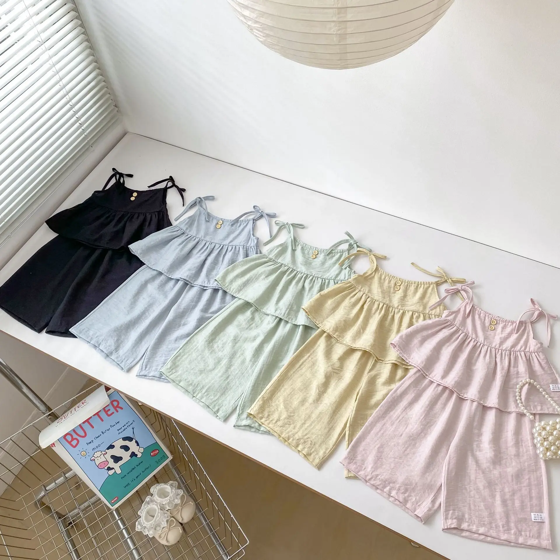 2026 Summer New Baby Sleeveless Clothes Set Girls Solid Sling Tops + Loose Pants 2pcs Suit Toddler Cotton Comfortable Outfits
2026 Summer New Baby Sleeveless Clothes Set Girls Solid Sling Tops + Loose Pants 2pcs Suit Toddler Cotton Comfortable Outfits