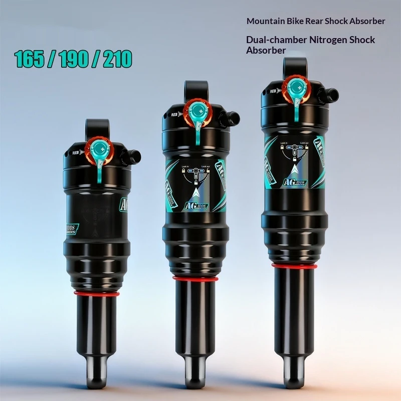 Cool Rear Shock Absorber Dual Air Chamber Three Position Lockout Adjustable Damping For Full Suspension Downhill Mountain Bike
Cool Rear Shock Absorber Dual Air Chamber Three Position Lockout Adjustable Damping For Full Suspension Downhill Mountain Bike