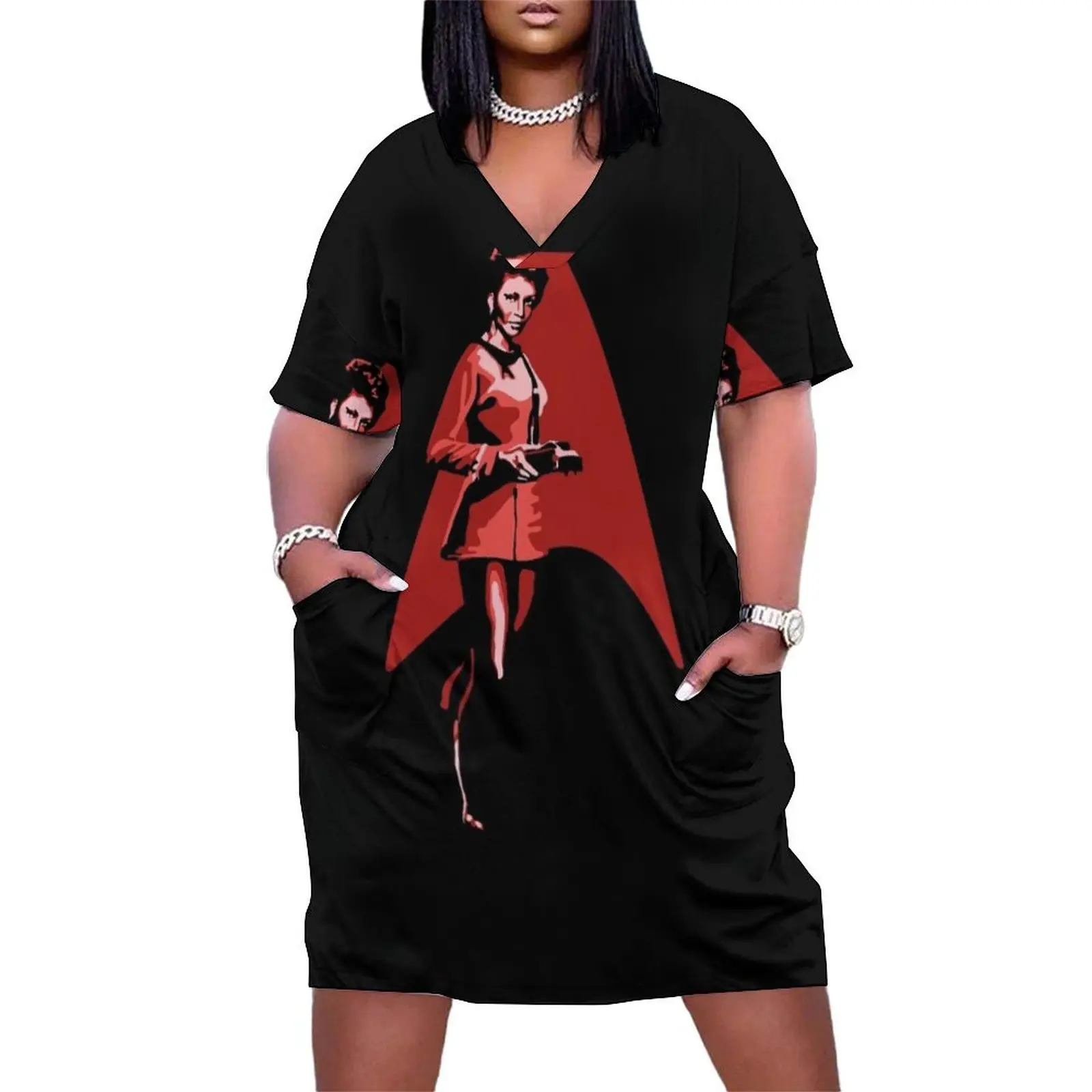 Star Trek Uhura Loose Pocket Dress women's evening dress 2025 women's luxury party dress Summer dresses for women
Star Trek Uhura Loose Pocket Dress women's evening dress 2025 women's luxury party dress Summer dresses for women