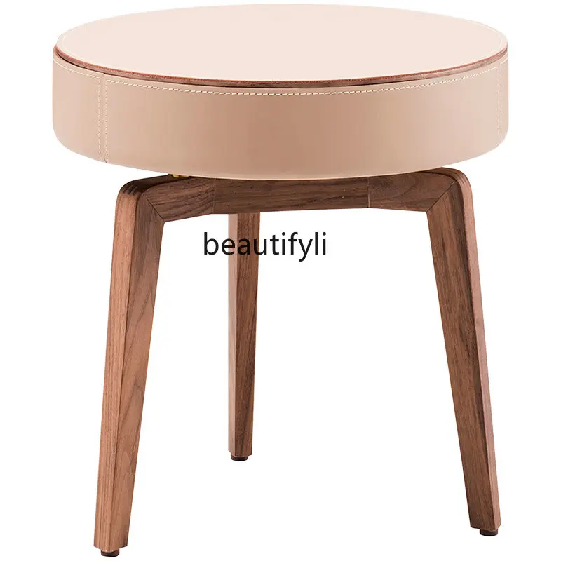 Italian Minimalist Bedside Table/Flip Small Table Bedside Table Walnut Solid Wood Saddle Leather Furniture side table
Italian Minimalist Bedside Table/Flip Small Table Bedside Table Walnut Solid Wood Saddle Leather Furniture side table