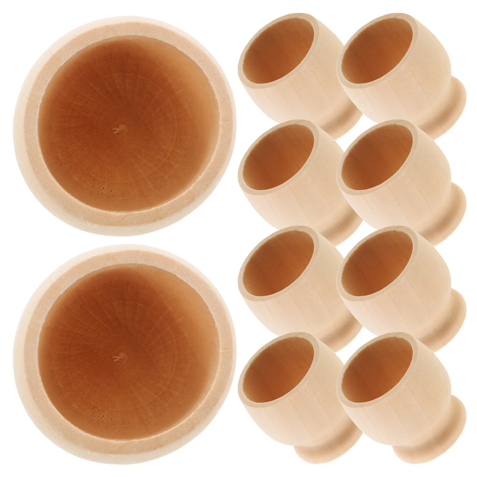 10Pcs Unfinished Wooden Egg Cup Holder Lightweight Kids Friendly Non Skid Base Easter DIY Craft Decor Painting Egg Storage Stand
10Pcs Unfinished Wooden Egg Cup Holder Lightweight Kids Friendly Non Skid Base Easter DIY Craft Decor Painting Egg Storage Stand