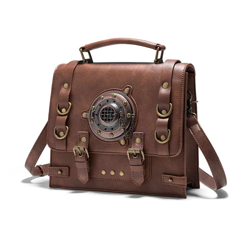 Medieval Punk Rivet Metal Chain Shoulder Crossbody Bag Unisex Vintage American Style Magnetic Buckle Clutch Handbag
Medieval Punk Rivet Metal Chain Shoulder Crossbody Bag Unisex Vintage American Style Magnetic Buckle Clutch Handbag