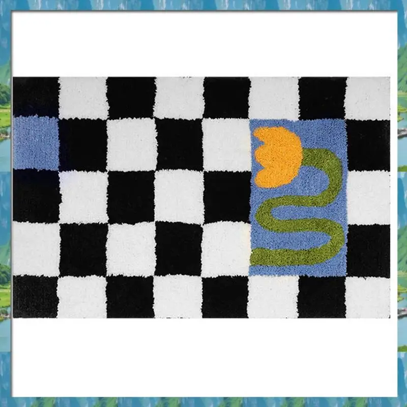 The Flower Bath Mats Soft Plush Checkerboard Grids Soft Floral Bathroom Carpet Bedside Carpet Decor Anti Slip Floor Mat
The Flower Bath Mats Soft Plush Checkerboard Grids Soft Floral Bathroom Carpet Bedside Carpet Decor Anti Slip Floor Mat
