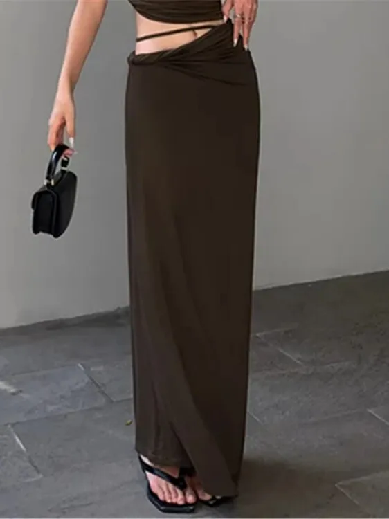 Summer New High Waisted Hollow Out Design Sense Short Skirt Women Spicy Girl Split Solid Color Slim Casual Wrap Hip Skirt D773
Summer New High Waisted Hollow Out Design Sense Short Skirt Women Spicy Girl Split Solid Color Slim Casual Wrap Hip Skirt D773