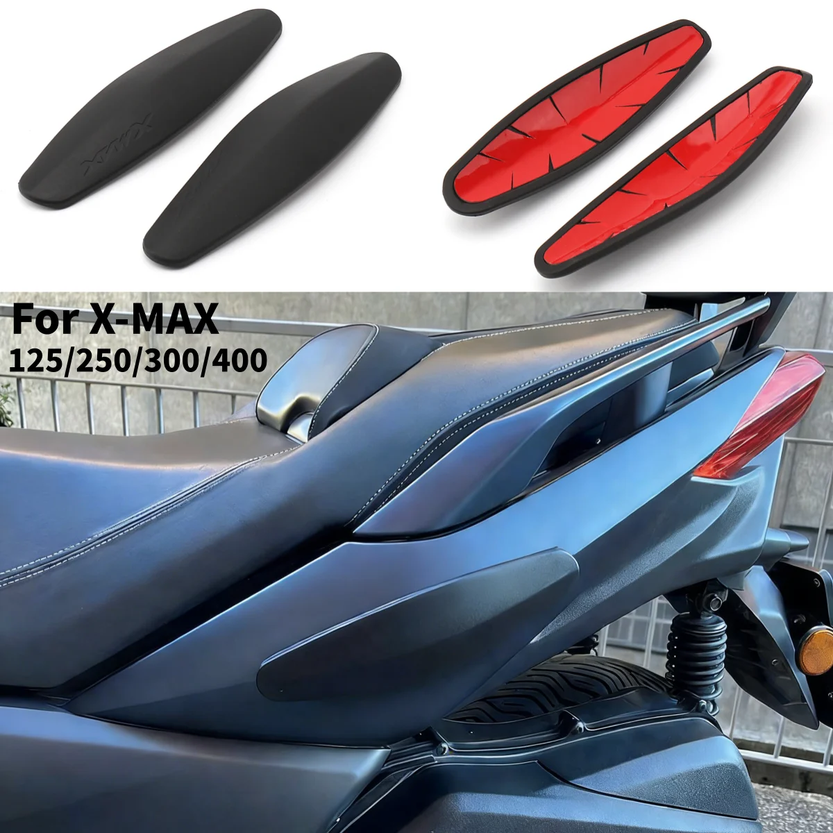 For YAMAHA X-MAX125 xmax 250 XMAX300 Xmax400 Motorcycle Anti-collision Protector Rear Side Frame Guard Stickers Pad Protection