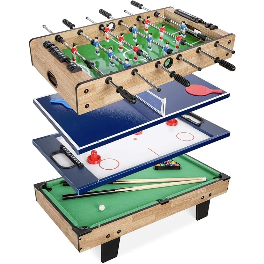 Home Family Party Competition Game Adult Air Powered Hockey Billiards Table Tennis Football Game 4 in 1 Multi Game Swivel Table
Home Family Party Competition Game Adult Air Powered Hockey Billiards Table Tennis Football Game 4 in 1 Multi Game Swivel Table