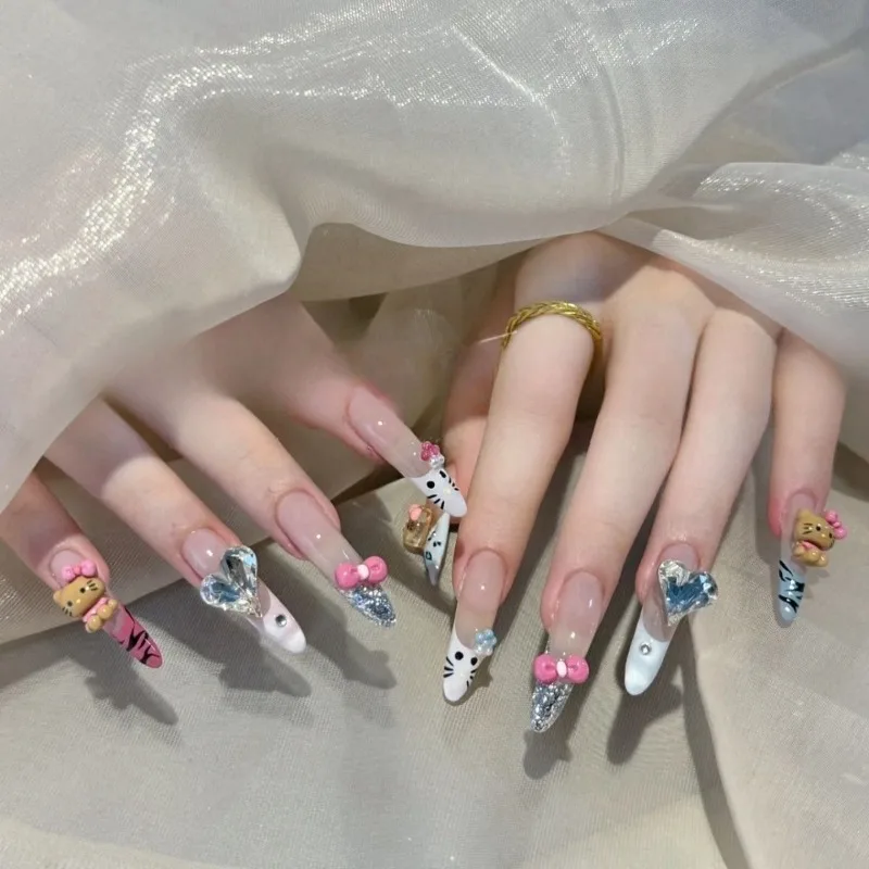 Sweet Hello Kitty Anime Kawaii MINISO Ins Fashion Handmade Sticker Pendant Cute Cool Spice Print Diamond Wear Nail Gifts
Sweet Hello Kitty Anime Kawaii MINISO Ins Fashion Handmade Sticker Pendant Cute Cool Spice Print Diamond Wear Nail Gifts