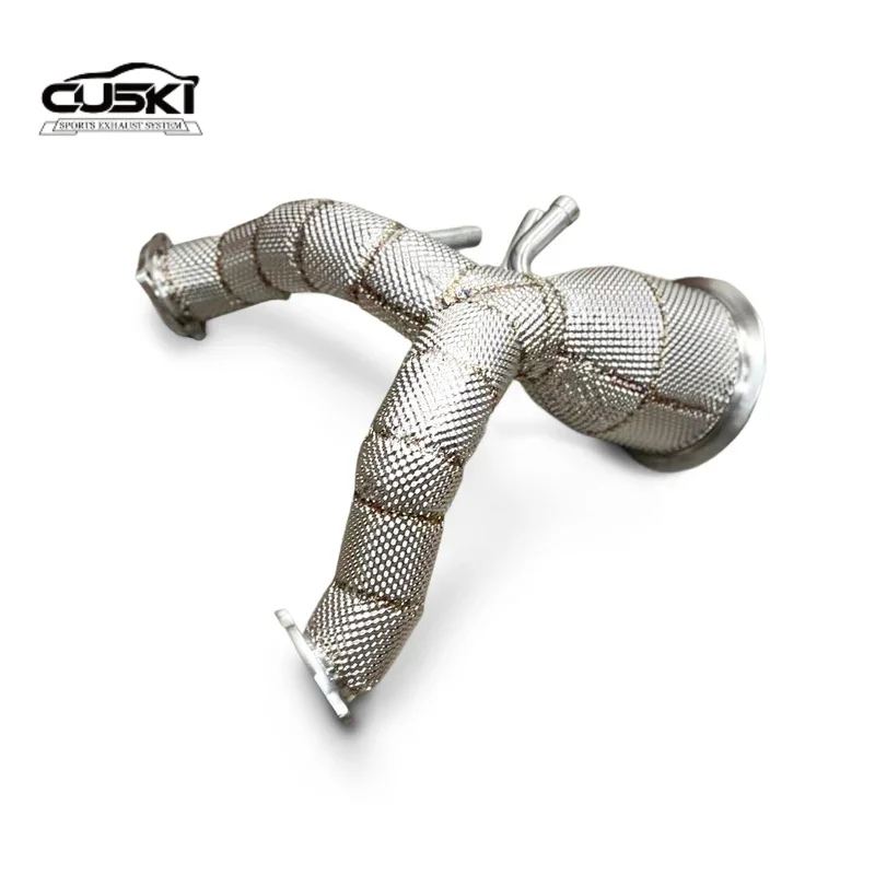 High performance exhaust components suitable for Audi Q8 3.0T 2021-2024 stainless steel with catalyst and heat shield downspout
High performance exhaust components suitable for Audi Q8 3.0T 2021-2024 stainless steel with catalyst and heat shield downspout