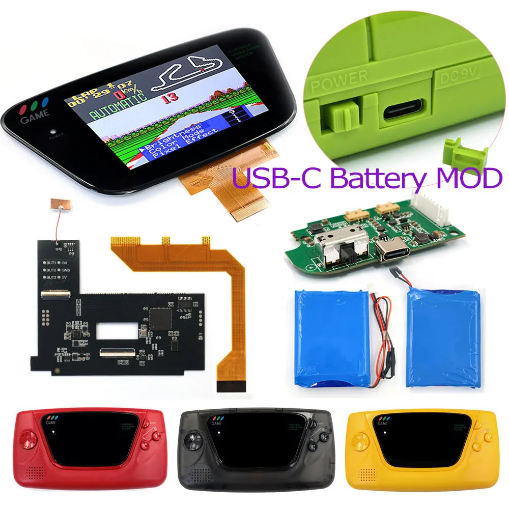 Для Sega GG LCD IPS ламинированный экран с подсветкой и USB-C аккумулятором для консоли SEGA Game Gear с корпусом.
Для Sega GG LCD IPS ламинированный экран с подсветкой и USB-C аккумулятором для консоли SEGA Game Gear с корпусом.