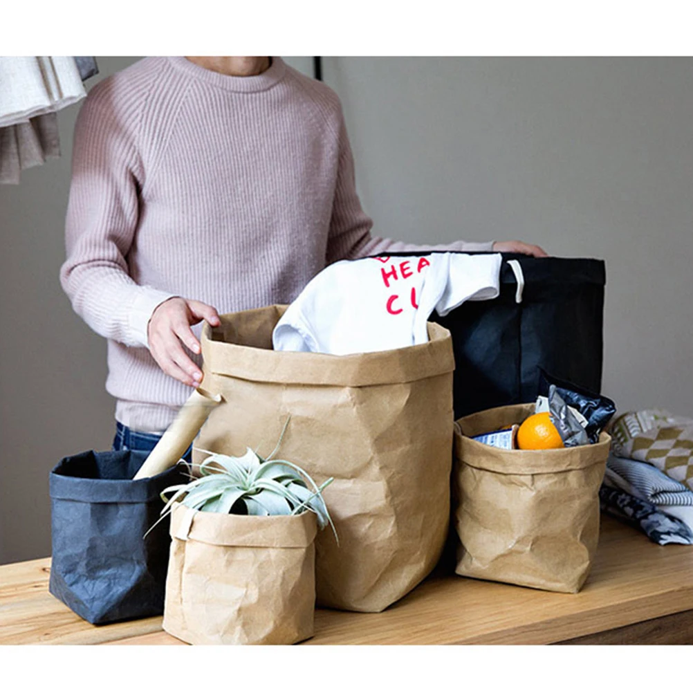 Multifunctional Washable Paper Bags Storage Decoration Tear Resistant Durable Non Deformable Foldable Planter Bag Ideal
Multifunctional Washable Paper Bags Storage Decoration Tear Resistant Durable Non Deformable Foldable Planter Bag Ideal