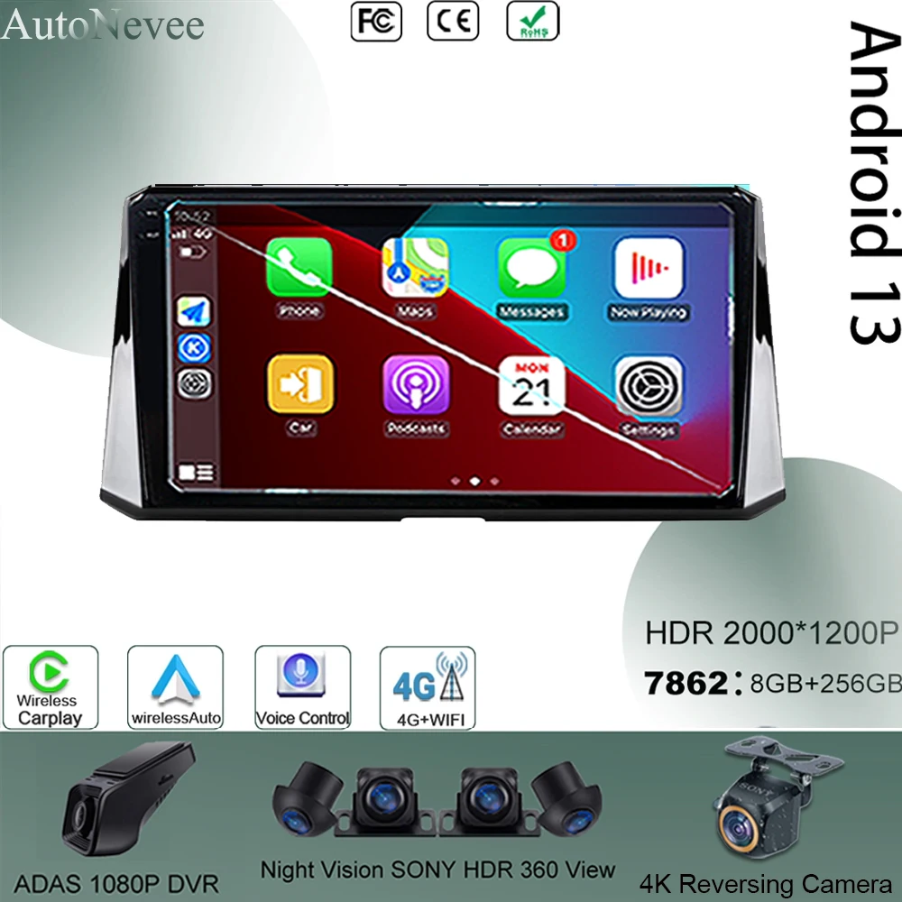 Автомобильный GPS для Toyota Corolla 2019-2020 Android 13 Мультимедийный плеер BT Auto Carplay Навигация QLED Экран HeadUnit Видео Без 2din
Автомобильный GPS для Toyota Corolla 2019-2020 Android 13 Мультимедийный плеер BT Auto Carplay Навигация QLED Экран HeadUnit Видео Без 2din