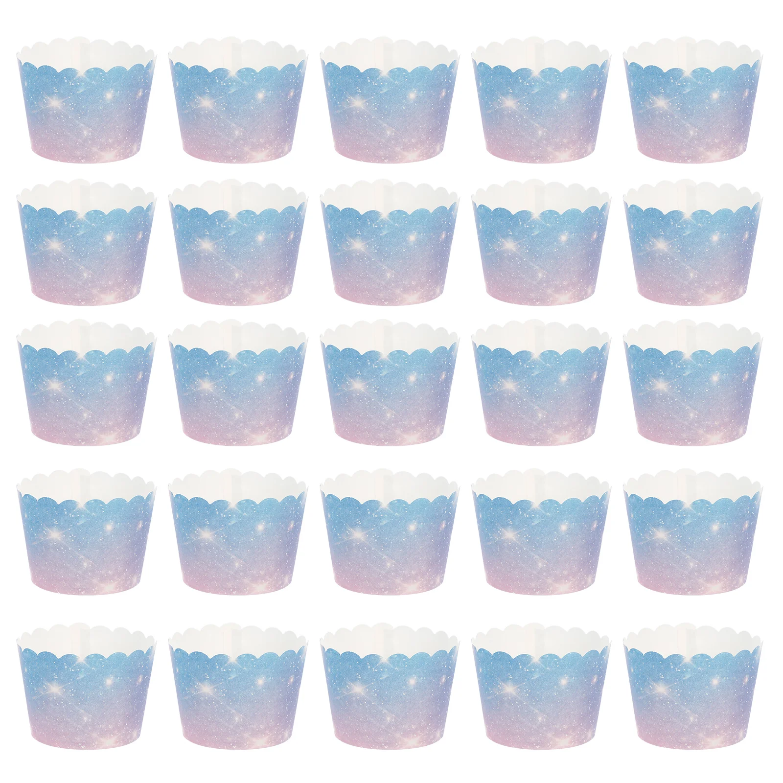 150pcs Baking Paper Cups Gradual Sky Pattern Cake Liners Non Stick Heat Resistant Dessert Shops Parties Mini Cakes
150pcs Baking Paper Cups Gradual Sky Pattern Cake Liners Non Stick Heat Resistant Dessert Shops Parties Mini Cakes