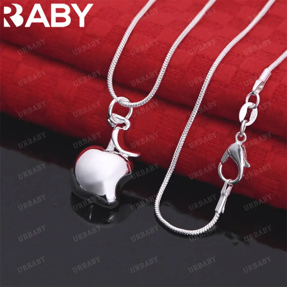 URBABY 40-75cm 925 Sterling Silver Apple Pendant Necklace For Women Men Creativity Gifts Street All-match Party And Daily Wear
URBABY 40-75cm 925 Sterling Silver Apple Pendant Necklace For Women Men Creativity Gifts Street All-match Party And Daily Wear