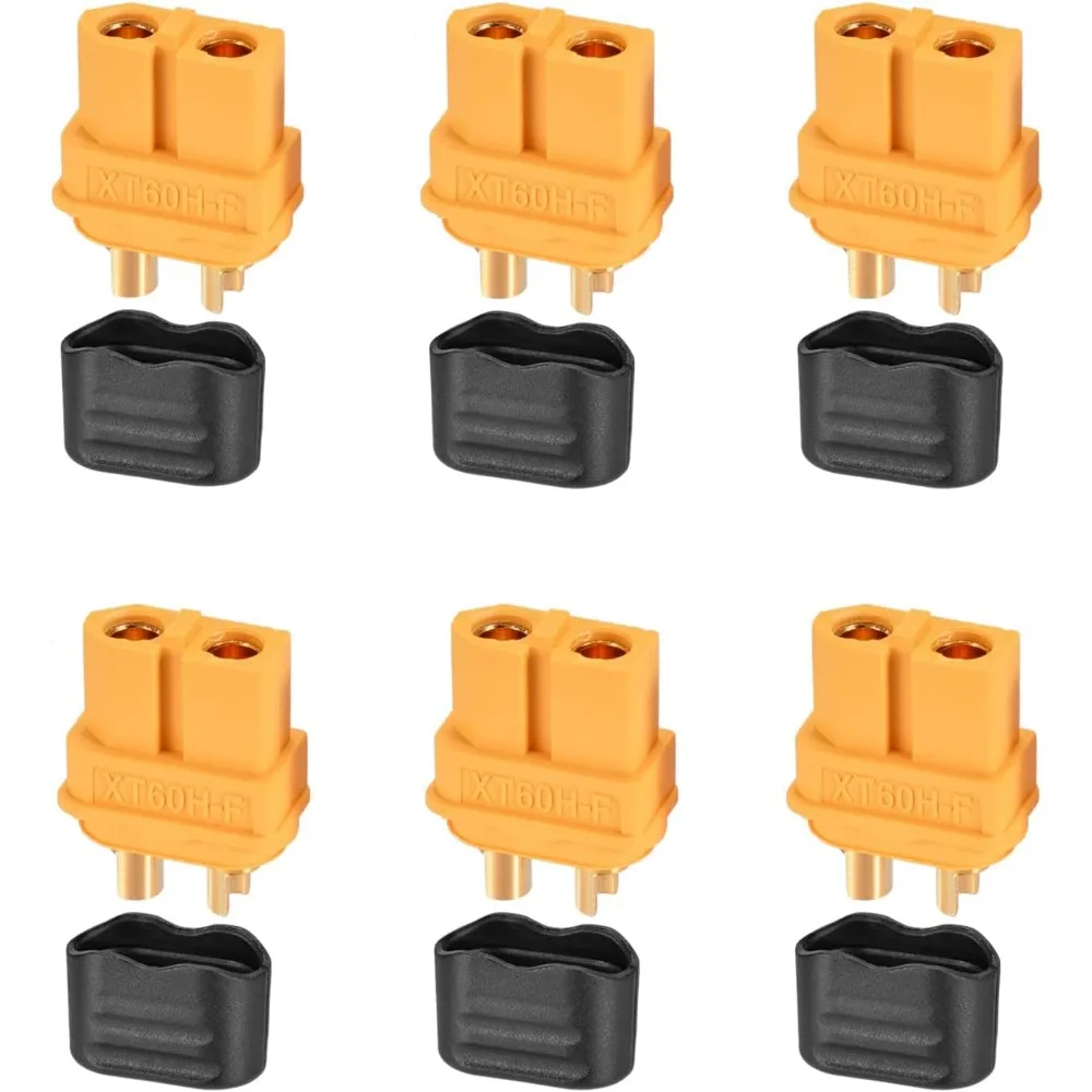 XT60 Female Connector with Housing for RC Battery Replacement 6 Pack
XT60 Female Connector with Housing for RC Battery Replacement 6 Pack