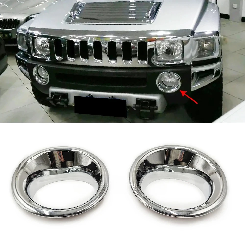 2Pcs Fog Light fogLamp Cover Trim For Hummer H3 2006-2010 H3T 2009-2010 Chrome Front Bumper Foglights Hole Covers Accessories
2Pcs Fog Light fogLamp Cover Trim For Hummer H3 2006-2010 H3T 2009-2010 Chrome Front Bumper Foglights Hole Covers Accessories