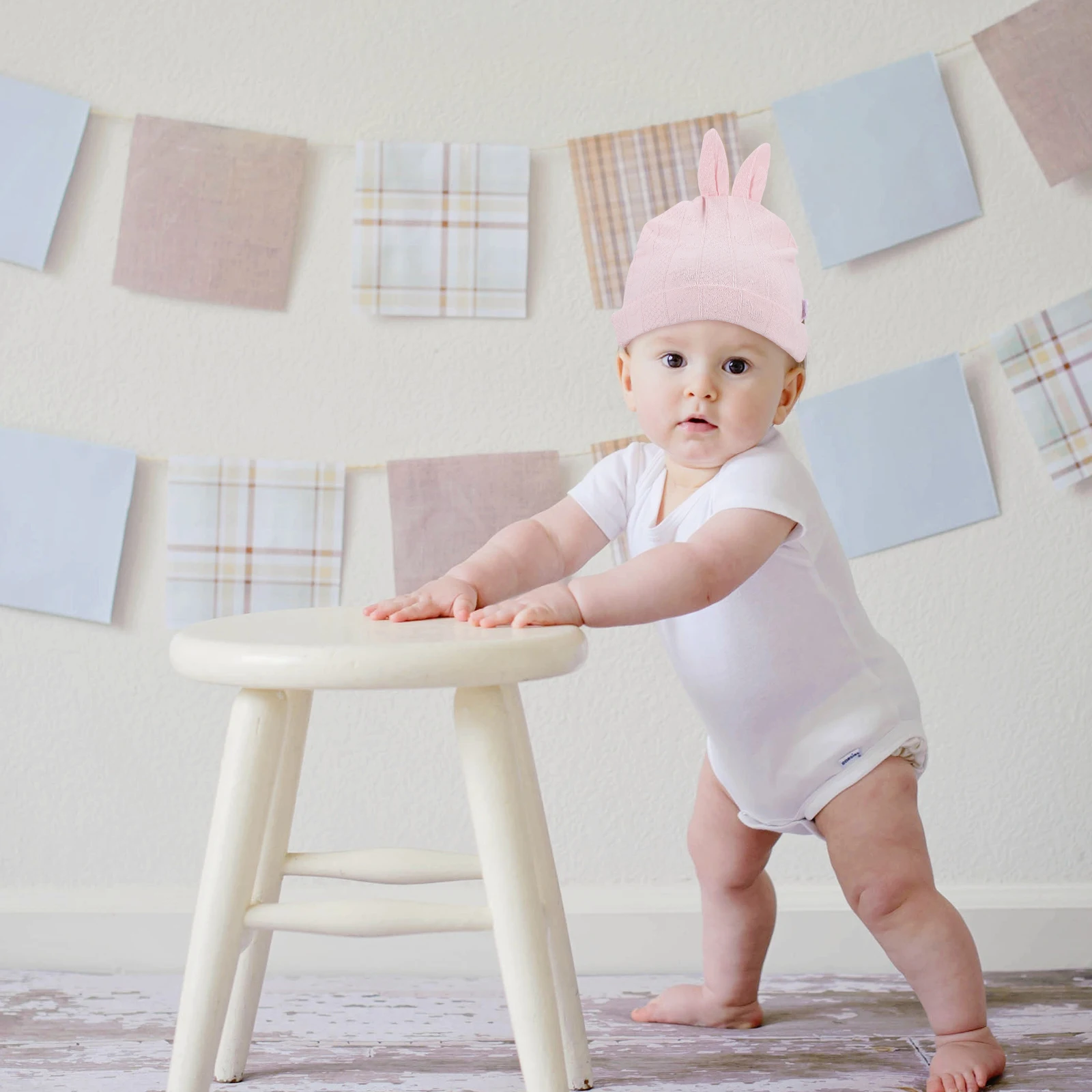 6pcs Baby Hats Newborn Turbans Ear Design Cotton Infant Hats Warm Spring Autumn Winter Unisex Comfortable Lightweight Kids 
6pcs Baby Hats Newborn Turbans Ear Design Cotton Infant Hats Warm Spring Autumn Winter Unisex Comfortable Lightweight Kids