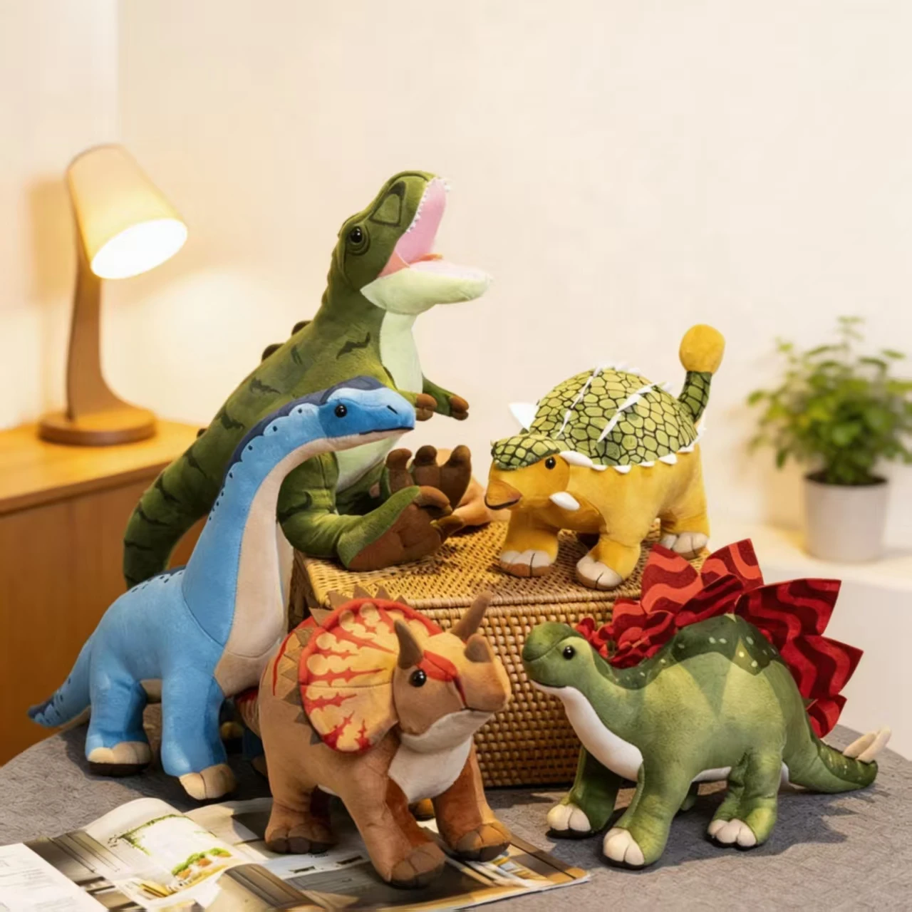 Realistic Dinosaur Plush Toys–T-Rex & Triceratops Stuffed Animals, Soft Cuddly Gifts for Kids, Perfect Holiday Present for Boys
Realistic Dinosaur Plush Toys–T-Rex & Triceratops Stuffed Animals, Soft Cuddly Gifts for Kids, Perfect Holiday Present for Boys