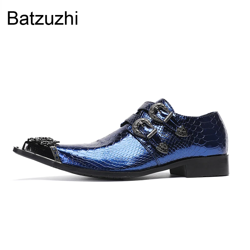 Batzuzhi New 2025 Men's Genuine Leather Dress Shoes Slip on Blue/Gold Formal Business, Party and Wedding Shoes for Man!
Batzuzhi New 2025 Men's Genuine Leather Dress Shoes Slip on Blue/Gold Formal Business, Party and Wedding Shoes for Man!