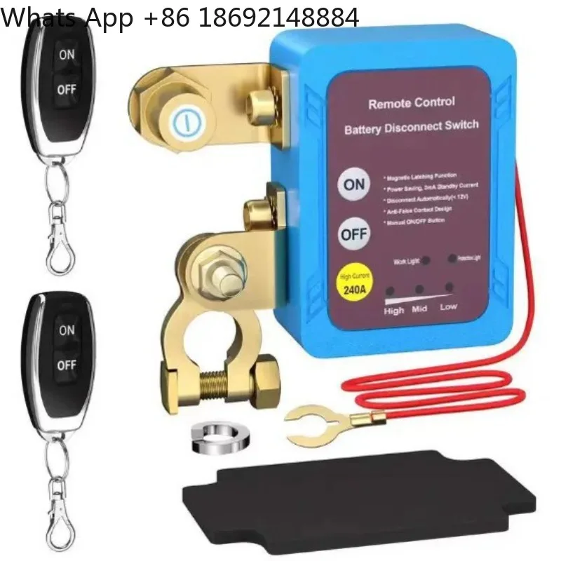 Car power-off switch 12V remote control intelligent safety power-off switch
Car power-off switch 12V remote control intelligent safety power-off switch