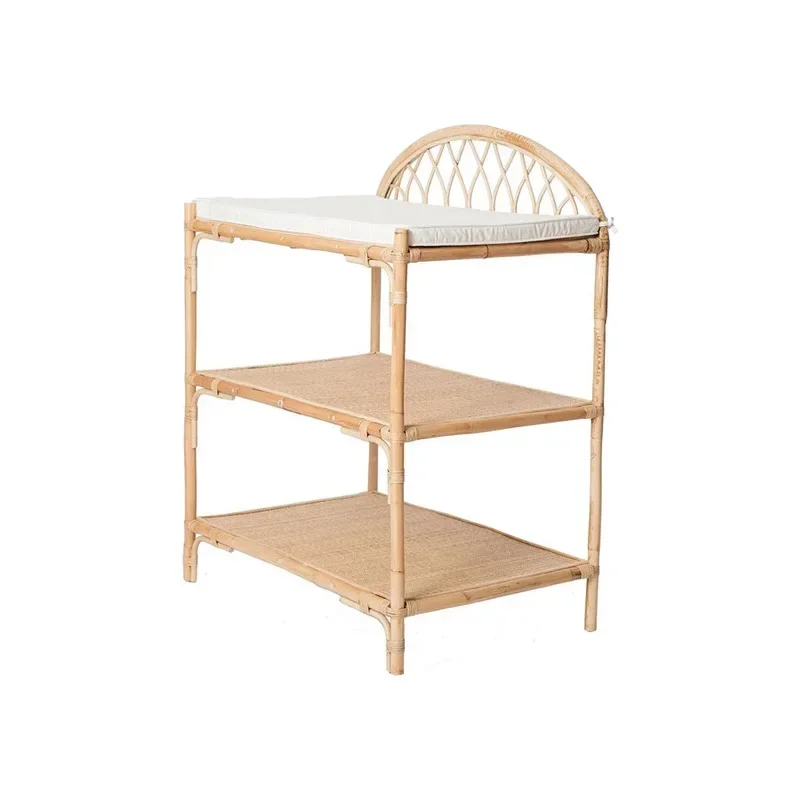 Nordic rattan weaving shelves ins multi-layer floor shelves B&Bs small apartment natural real rattan bookshelves movable storage
Nordic rattan weaving shelves ins multi-layer floor shelves B&Bs small apartment natural real rattan bookshelves movable storage