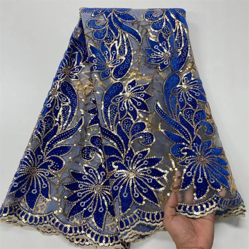 Velvet Lace Fabric French Net Sequins Fabric 2023 High Quality Sewing Embroidered Lace Tulle Nigerian Lace Fabric rc-0205
Velvet Lace Fabric French Net Sequins Fabric 2023 High Quality Sewing Embroidered Lace Tulle Nigerian Lace Fabric rc-0205