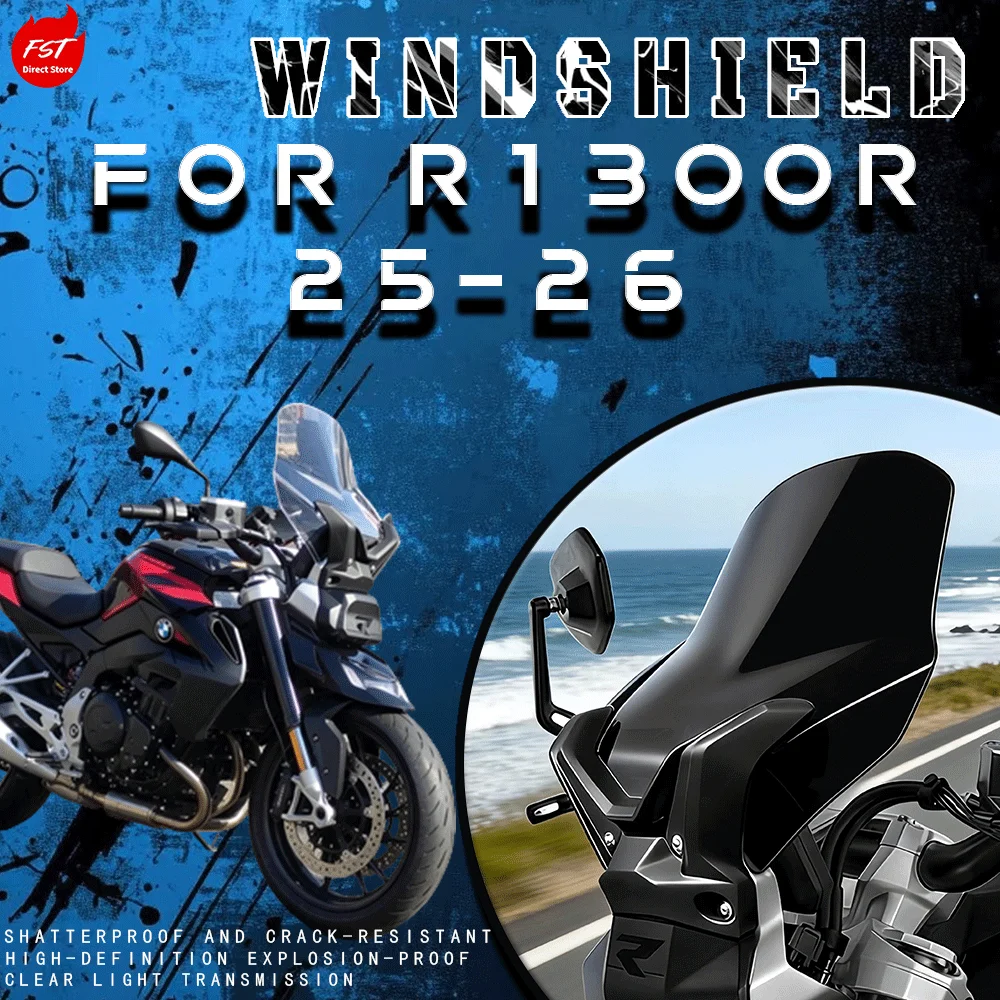 Front Windshield Chest Deflector Wind Screen Fairing for R1300R 2025-2026 Modified Parts
Front Windshield Chest Deflector Wind Screen Fairing for R1300R 2025-2026 Modified Parts