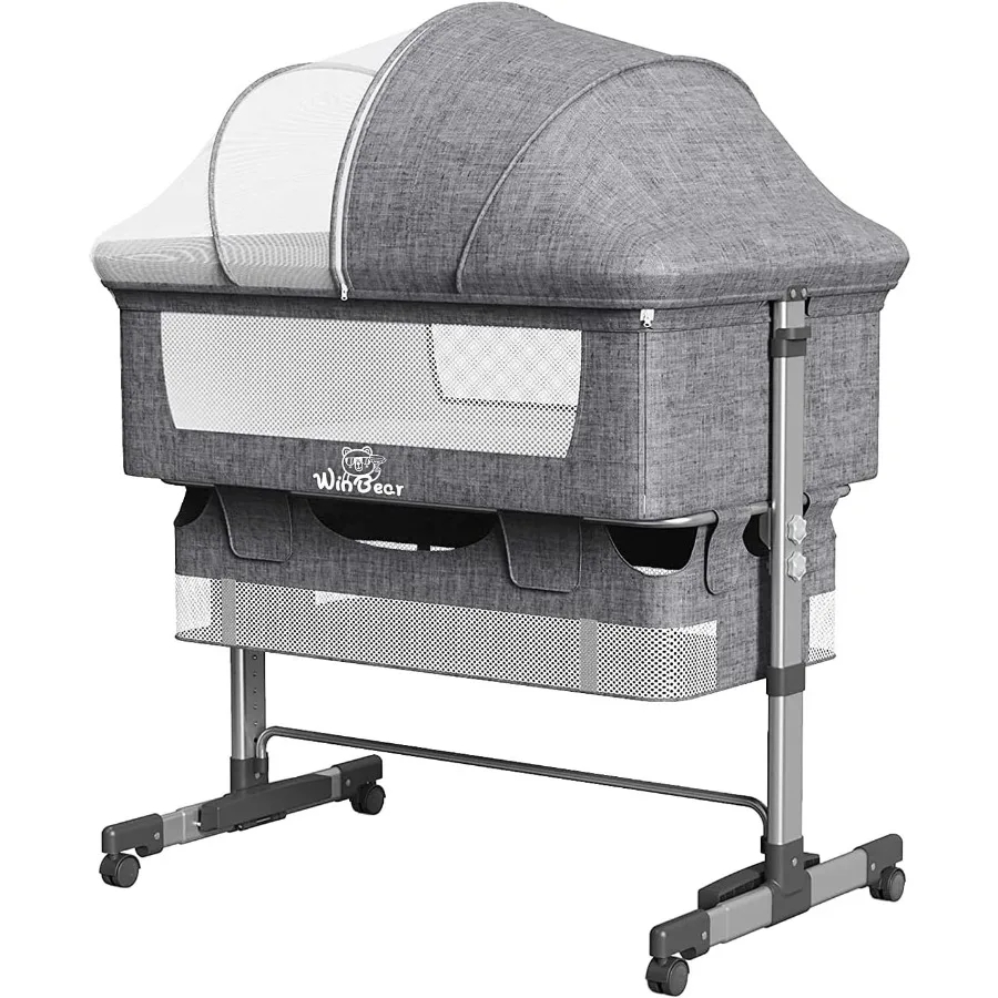Baby Bassinet Bedside Sleeper 3 in 1 Bedside Crib Adjustable Portable Bed for Infant Baby Newborn with Mosquito Nets Large Stor
Baby Bassinet Bedside Sleeper 3 in 1 Bedside Crib Adjustable Portable Bed for Infant Baby Newborn with Mosquito Nets Large Stor