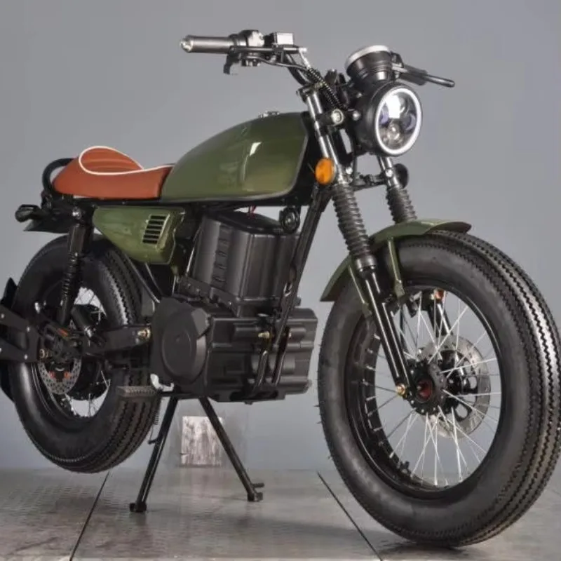Popular Retro Electric Motorcycle in Africa, High-power Brushless Motor, 72V Lithium Battery
Popular Retro Electric Motorcycle in Africa, High-power Brushless Motor, 72V Lithium Battery