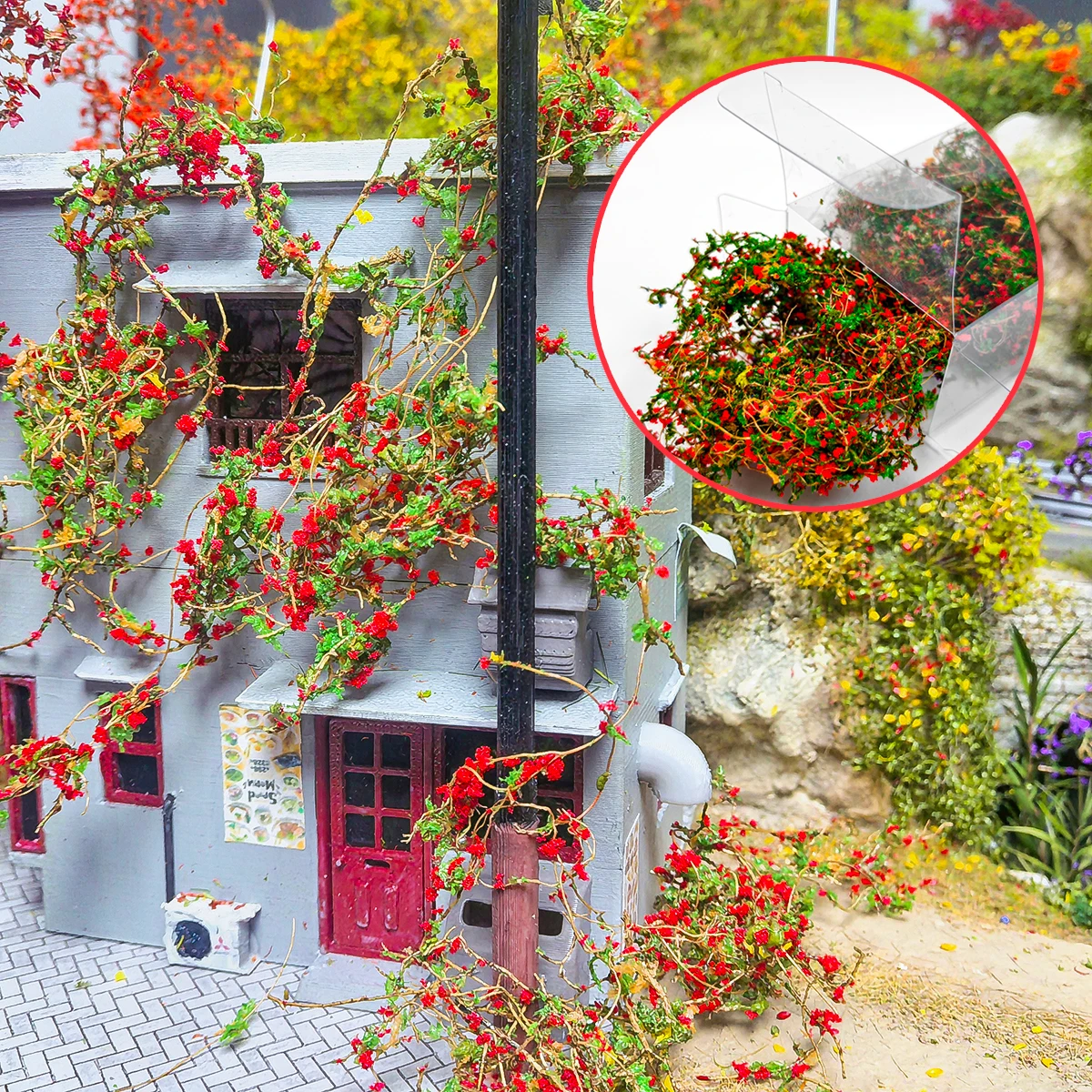 Artificial Ivy Vine Fake Flower Hanging Garland Greenery Wall Decoration Diy Model Making/Micro Landscape/Railway Train Layout
Artificial Ivy Vine Fake Flower Hanging Garland Greenery Wall Decoration Diy Model Making/Micro Landscape/Railway Train Layout