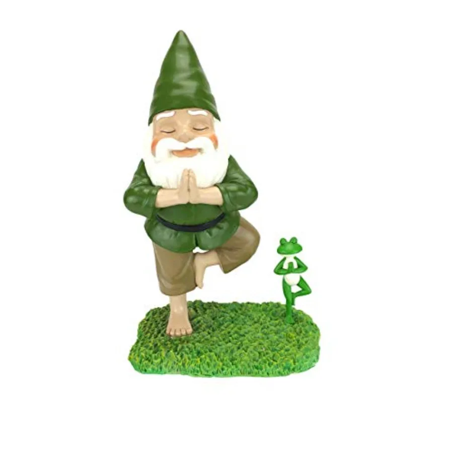 Zen Gnome and Zen Frog - Tree Pose Tranquility and Peacefulness for Your Fairy Garden and Garden Gnomes A Large 11" Inches Tall
Zen Gnome and Zen Frog - Tree Pose Tranquility and Peacefulness for Your Fairy Garden and Garden Gnomes A Large 11" Inches Tall