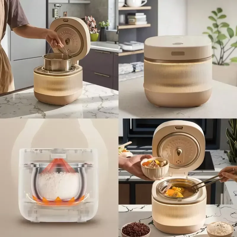 【CHIMU HOME】3L Visible Digital Touch Screen Rice Cooker 0 Coating Low Sugar Mini Pot For 1-3 People
【CHIMU HOME】3L Visible Digital Touch Screen Rice Cooker 0 Coating Low Sugar Mini Pot For 1-3 People
