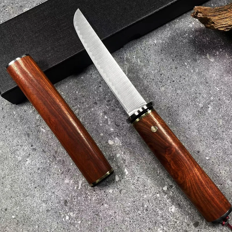 Нож для выживания Damascus VG10 с деревянными ножнами, многофункциональный прямой нож для выживания в дикой природе.
Нож для выживания Damascus VG10 с деревянными ножнами, многофункциональный прямой нож для выживания в дикой природе.