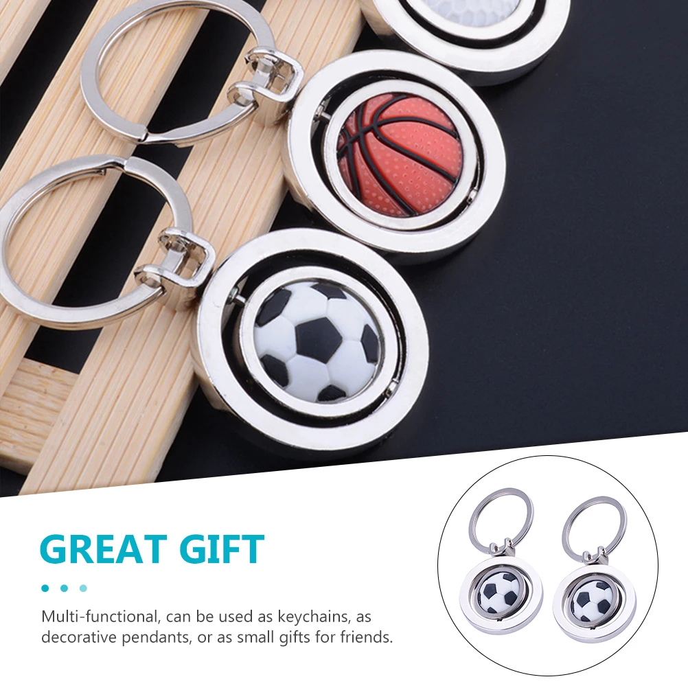 2 PCS Football Keychain Sports Soccer Keychains Spinning Atmosphere Balls Zinc Alloy Fan
2 PCS Football Keychain Sports Soccer Keychains Spinning Atmosphere Balls Zinc Alloy Fan