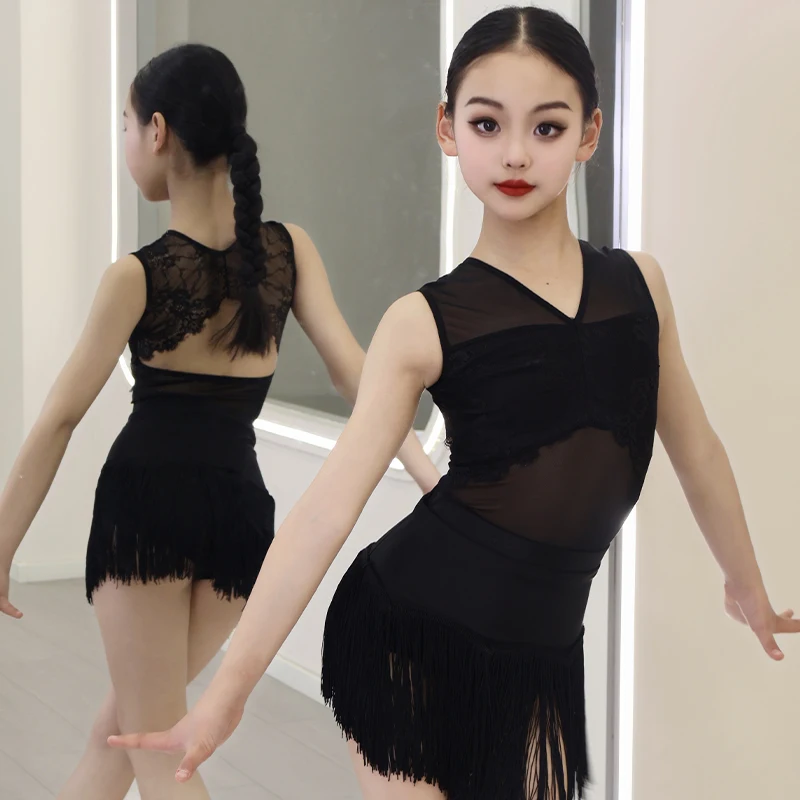 Latin Dance Training Costume Girl New Children's Performance Costume Competition Regulations Latin dance dress
Latin Dance Training Costume Girl New Children's Performance Costume Competition Regulations Latin dance dress