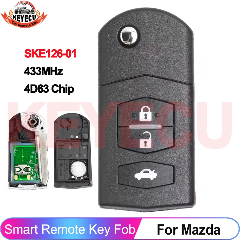 Чип 4D63 433 МГц SKE126-01 для Mazda 2 3 5 6 MX5 RX8 CX7 2007 2008 2009 2010, автомобильный выкидной ключ-брелок с 3 кнопками
Чип 4D63 433 МГц SKE126-01 для Mazda 2 3 5 6 MX5 RX8 CX7 2007 2008 2009 2010, автомобильный выкидной ключ-брелок с 3 кнопками