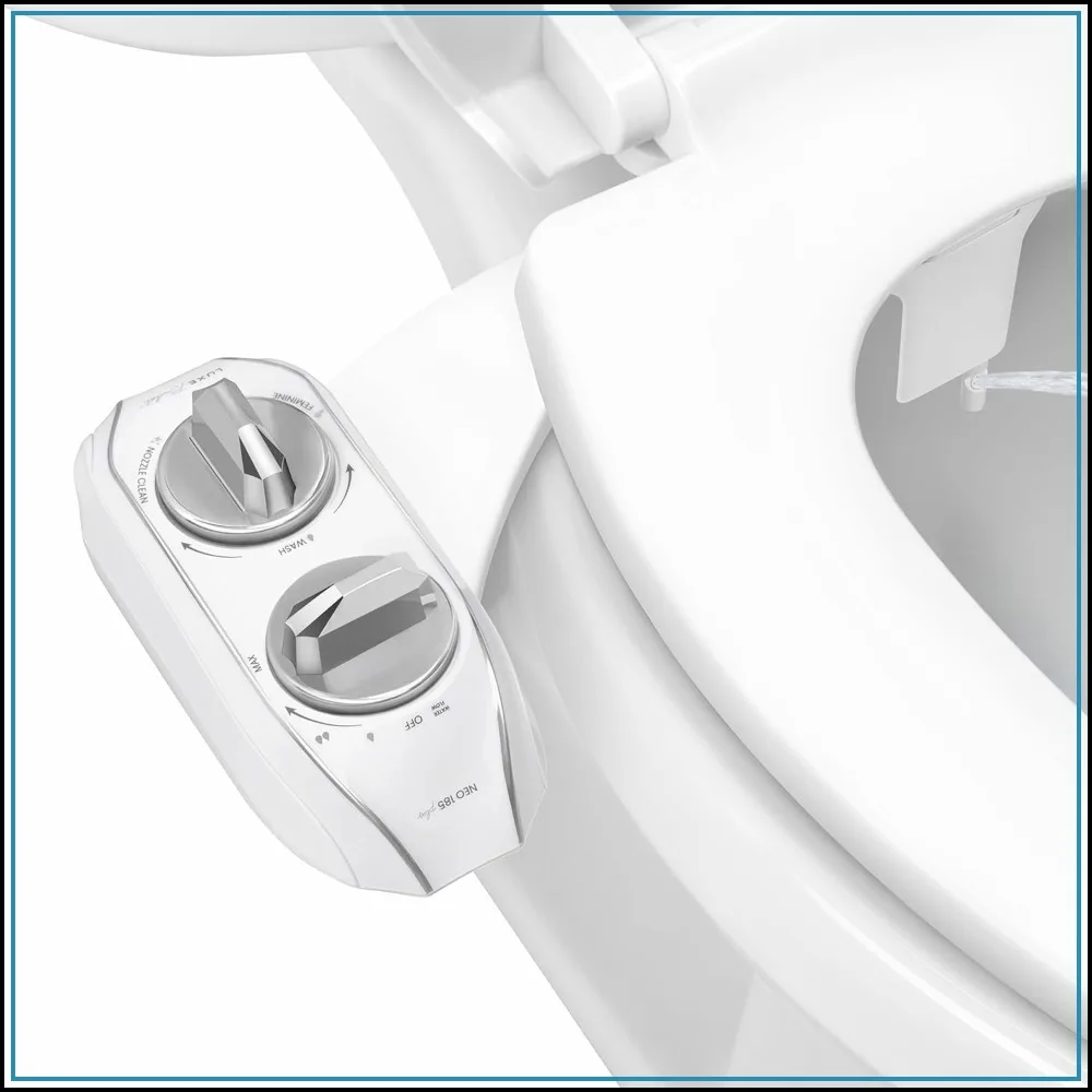 Dual Nozzle Non-Electric Bidet Attachment - Easy Install, 360° Self-Clean, Feminine & Rear Wash (Chrome)
Dual Nozzle Non-Electric Bidet Attachment - Easy Install, 360° Self-Clean, Feminine & Rear Wash (Chrome)