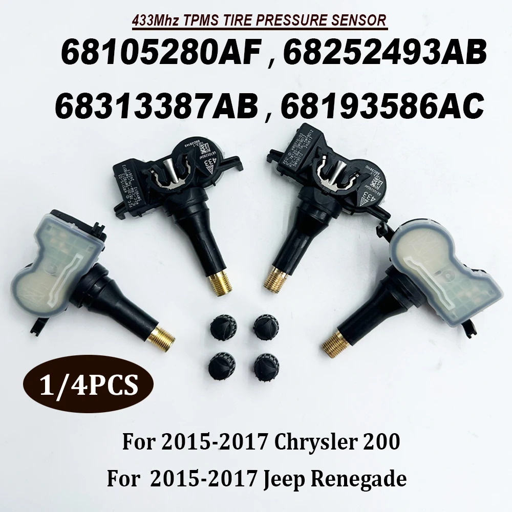 Датчик контроля давления в шинах 68105280AF TPMS 433 МГц, датчик 68252493AB 68313387AB 68193586AC для 2015-2017 Chryslerr 200, 1/4 шт.
Датчик контроля давления в шинах 68105280AF TPMS 433 МГц, датчик 68252493AB 68313387AB 68193586AC для 2015-2017 Chryslerr 200, 1/4 шт.