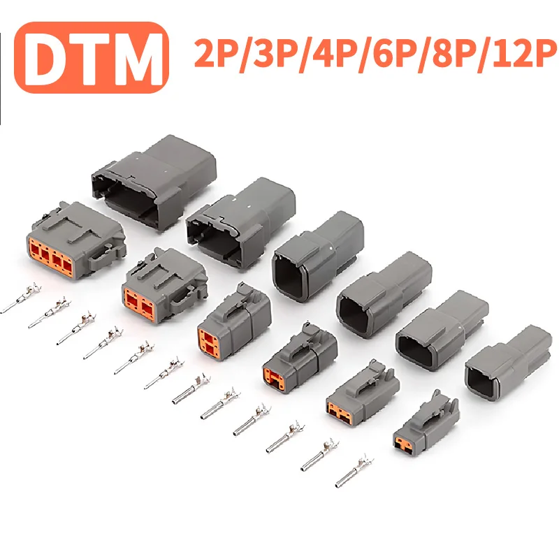 Deutsch DTM Electrical Connector 2-12P Waterproof for Car Engine Gearbox - Truck/Bus Motorcycle Terminals Included
Deutsch DTM Electrical Connector 2-12P Waterproof for Car Engine Gearbox - Truck/Bus Motorcycle Terminals Included
