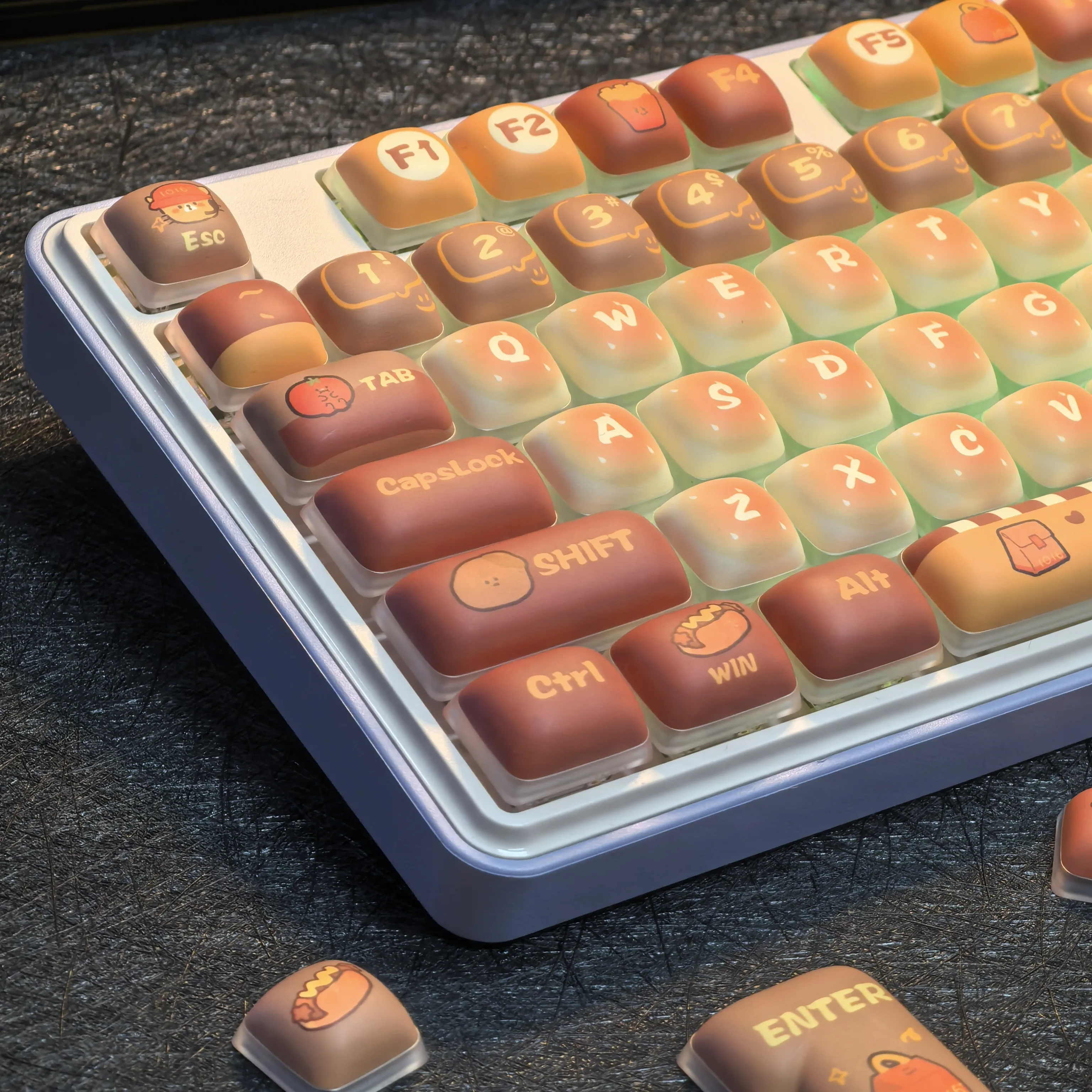 Toasted Bread Keycap Mog Pbt Round 139 Keys Cute Burnt Yellow New Five Side Sublimation Split Space Diy Steamed bun Keycap
Toasted Bread Keycap Mog Pbt Round 139 Keys Cute Burnt Yellow New Five Side Sublimation Split Space Diy Steamed bun Keycap