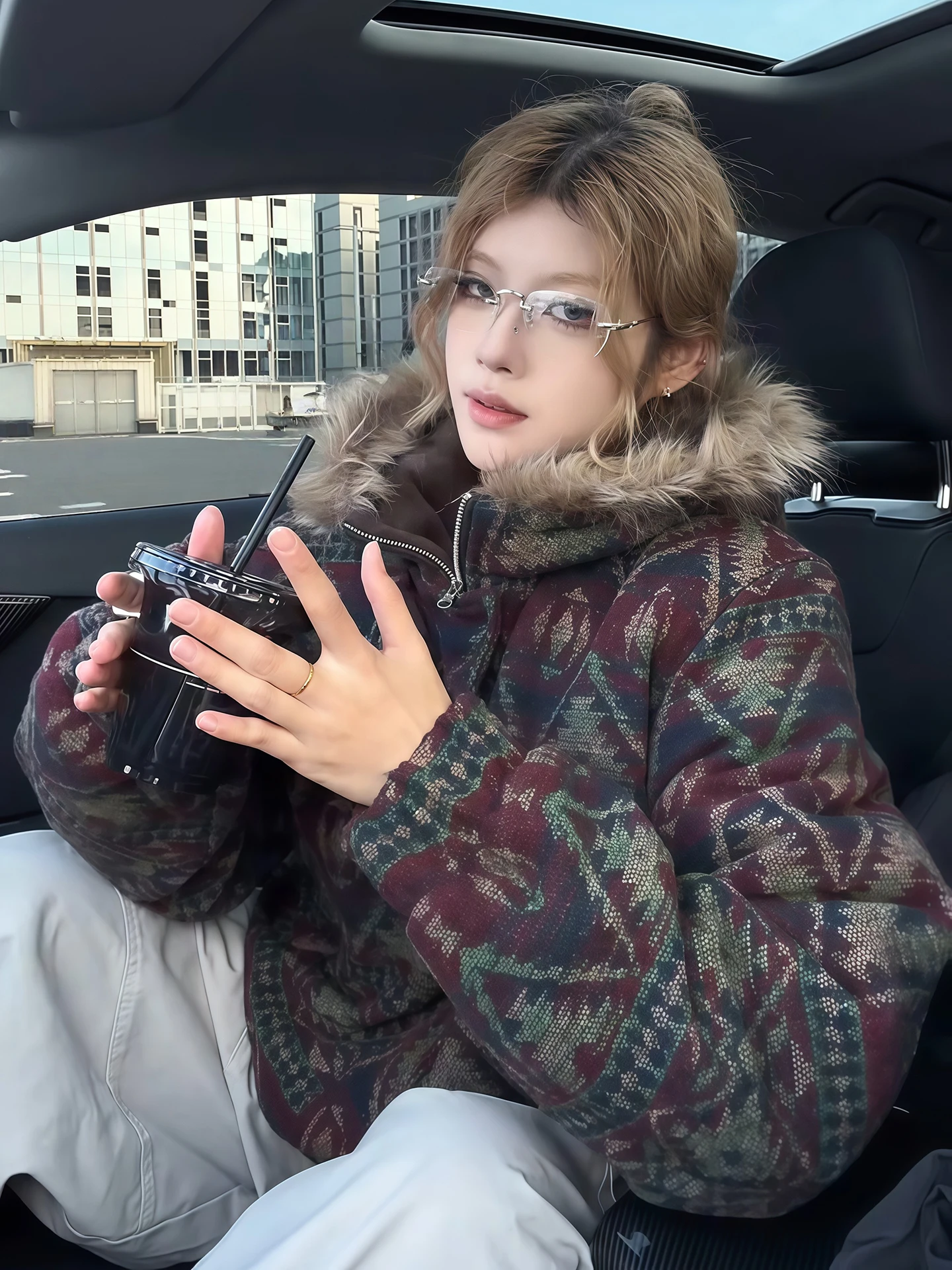 Thiened Winter Cotton Jaet Men's Women's Mountain Eagle Pattern Fur Collar Warm Coat Casual Loose Fit Long Sve Zipper ...
Thiened Winter Cotton Jaet Men's Women's Mountain Eagle Pattern Fur Collar Warm Coat Casual Loose Fit Long Sve Zipper ...